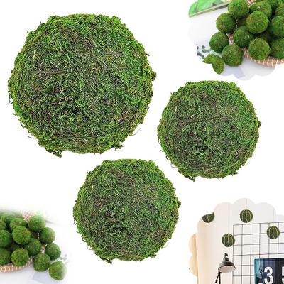 Artificial Moss Ball Home Decor Faux Plant Indoor Decoration Gardening DIY Dendrobium Decoratio Y0X0