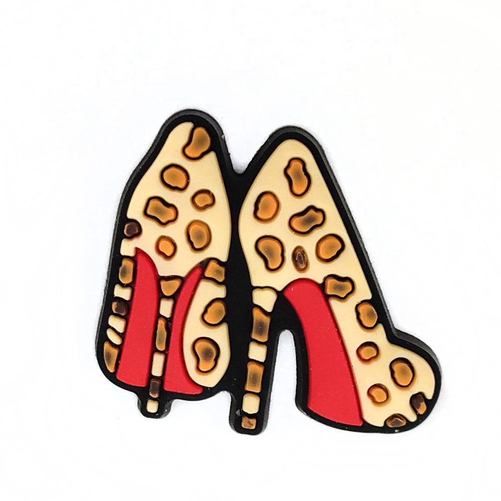 Přívěsky na dřeváky s leopardím vzorem: Osobnostní PVC Měkká Guma Zahradní Doplňky