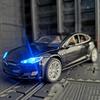 1:32 Model S Model 3 X Alloy Car Model Simulation Diecast Metal Toy Car Vehicles Model Collection Sound Light Childrens Gift
