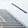 Stainless Steel Handrail,6/5/4/3FT 200lbs Black Rectangle Wall Mount Stair Railing Kit 8*4*183cm for Homes,Offices
