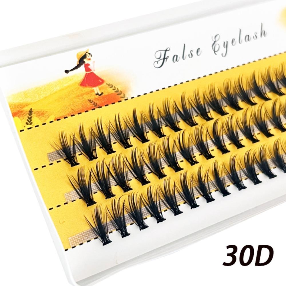 

60 Bundles 0.07mm C Curl Individual Lashes 30D Mink Cluster Lashes Eyelash Extensions 9mm