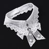 Black White False Collar Lace Floral Decoration Collar Fashion Fake Collar  Women Girls