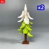 MOC Bricks Plant Winter Tree Model Forest Bush Pine Building Block City Street House Cottage Scene Decoration Kid Toy Gift