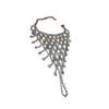Luxury Mesh Tassel Bracelet with Diamond Accents: Elegant Water Drop Design, European & American Fashion Influencer Style for Women