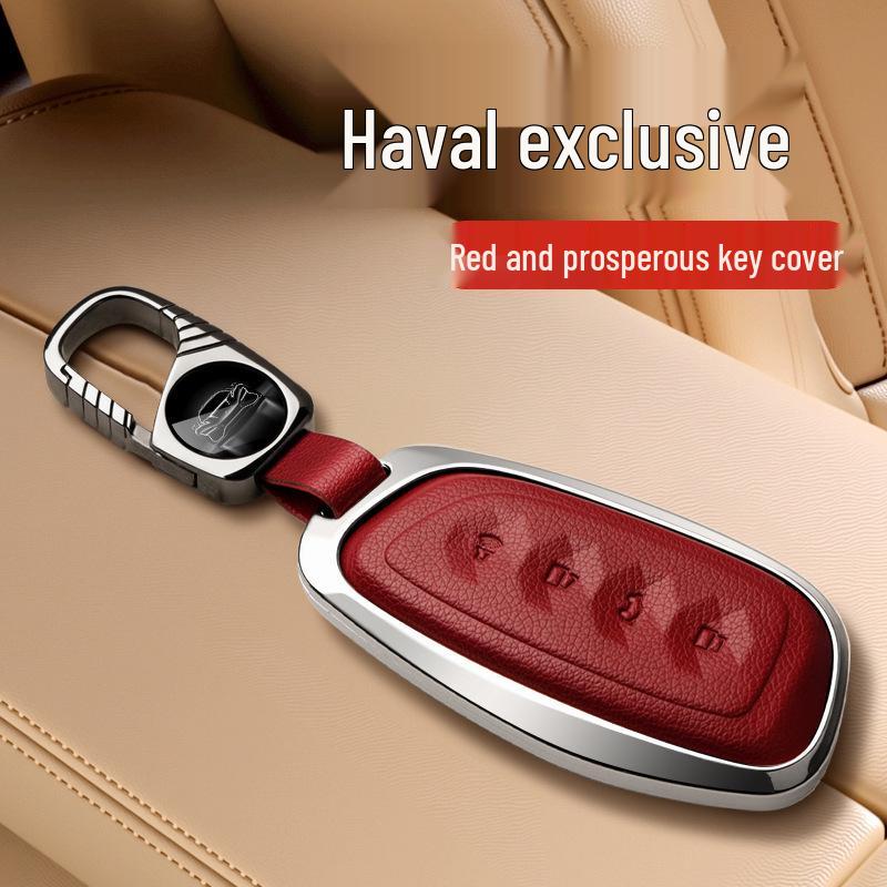 Compatible Metal Car Key Case for Harvard H6 Old Style Models 13-16 with Buckle