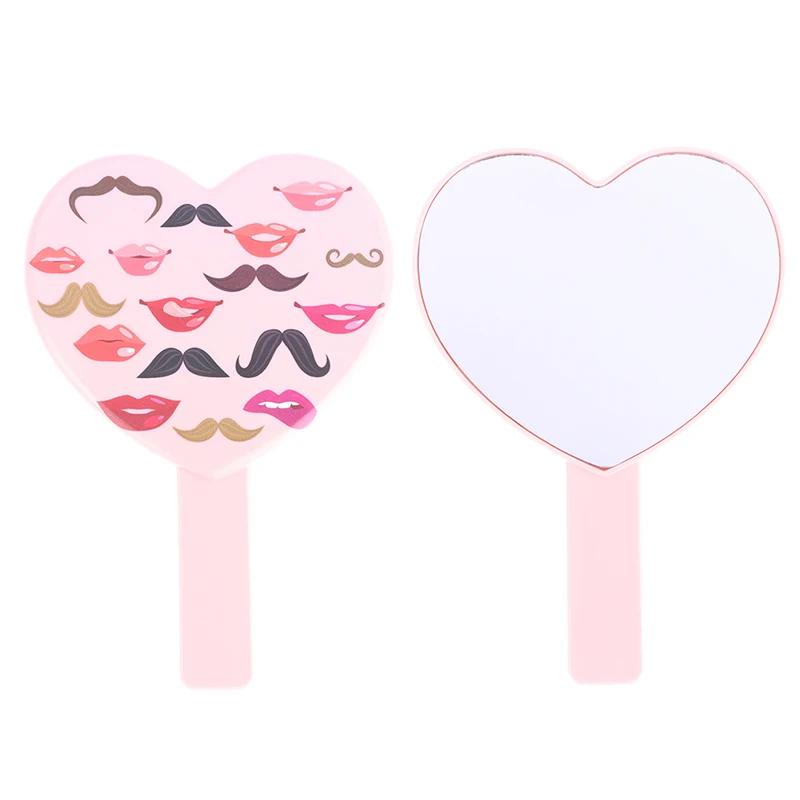 

Ручное зеркало для ресниц в форме сердца высокой четкости, зеркало для проверки ресниц, гаджеты для макияжа, зеркало для туалетного столика, подарки для девочек