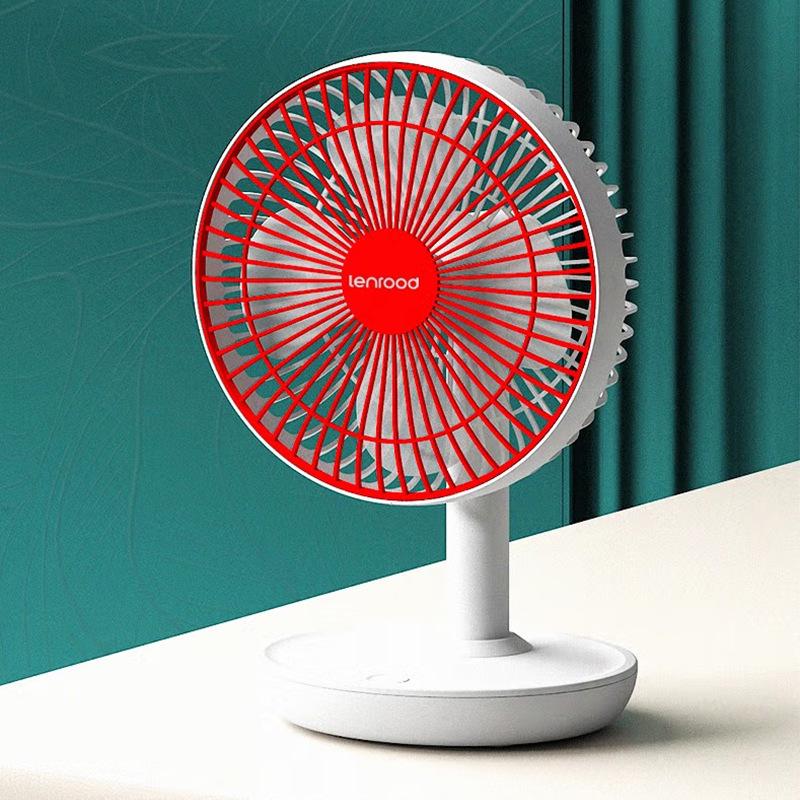 Linlu USB Rechargeable Silent Desktop Fan for Home, Office, and Dormitory