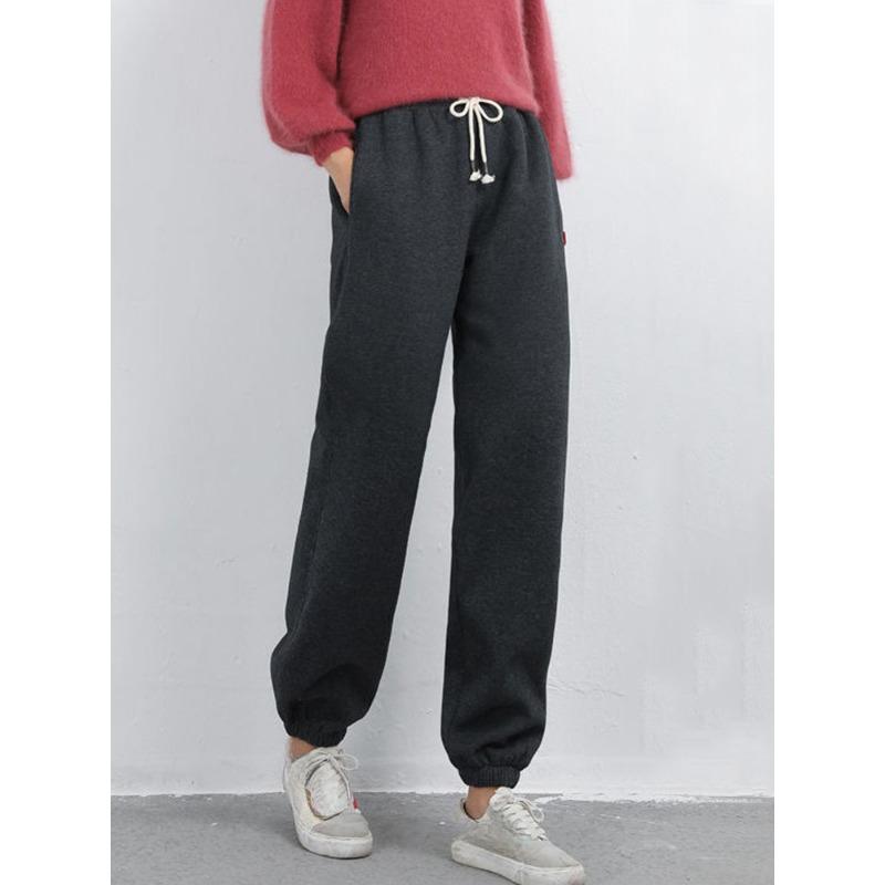 Women Winter Warm Leggings Thick Trousers Warm Fleece Plus Size Long Thicken Pants Fashion Casual Soild Color Leggings