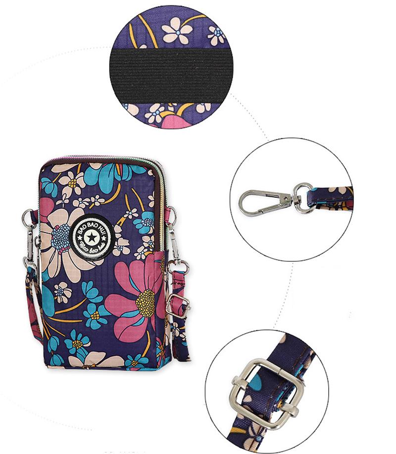 Mädchen Frauen Geldbörse Schulter Mini Canvas Taschen Träger Handy Große Kartenfächer Geldbörse Handtasche Geldfächer Schlüssel Münzbörse