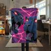 Black Panthers  Print Flannel Blanket, High Quality Comfortable for All Seasons, Home Decor, Warmth and Comfort