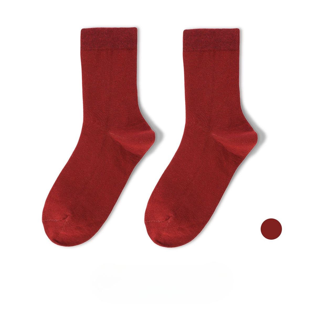 

Women s Autumn and Winter Solid Color 5A Anti-bacterial Anti Odor Medium Tube Pile Pile Cotton Socks 1 pair