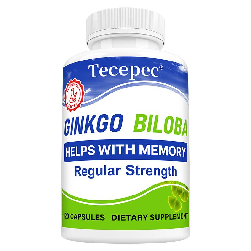 

Ginkgo Biloba Leaf Extract Dietary Supplement, With Vitamin D, 120 Capsules Per Bottle 120 Capsules