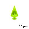 MOC Plants Accessories Bricks 3471 2435 6064 3778 City House Trees Pine Prickly Bush Green Grass Military Building Toys