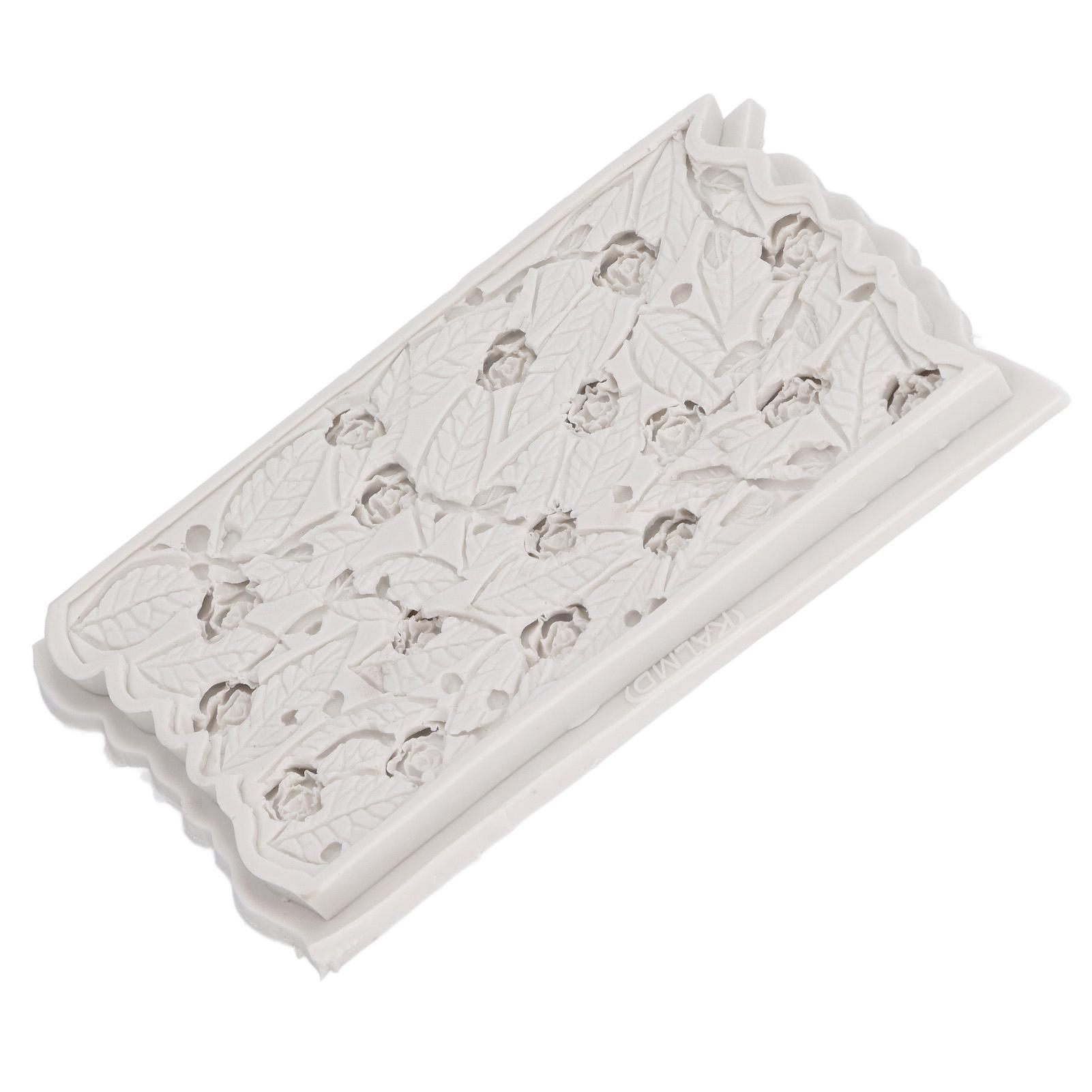 Moule en Silicone pour Décoration de Gâteaux Fondant Sucre Souple pour Cupcake Chocolat Sucre Artistique Gris