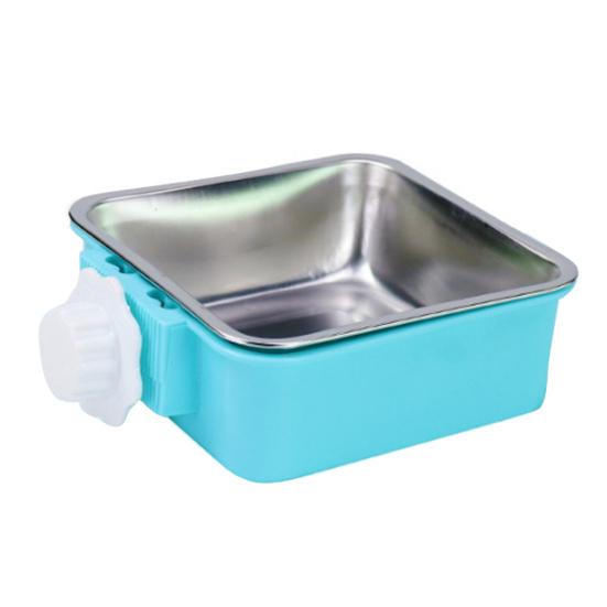 Non-slip Dog Cat Hanging Food Bowl Cage Fixed Drinking Water Feeder Pet Supplies
