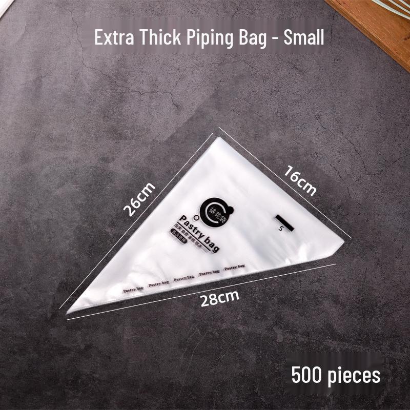 500-Piece Set of Thick Disposable Piping Bags for Cake Decorating and Cookie Icing