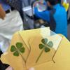 1/5 Pcs Lucky Four-Leaf Clover Grass Transparent Card for Bookmark Decoration Wishing Simple Style Holiday Gift
