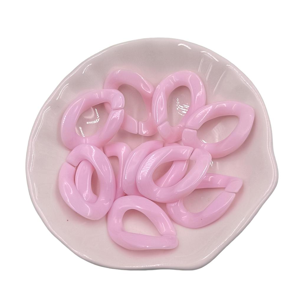 25 ks/balení 17*23 mm barevné makronky s twisty, korálky, spona pro diy módní náhrdelník, telefon, tašku, řetízek, výrobu šperků, dekorativní doplňky