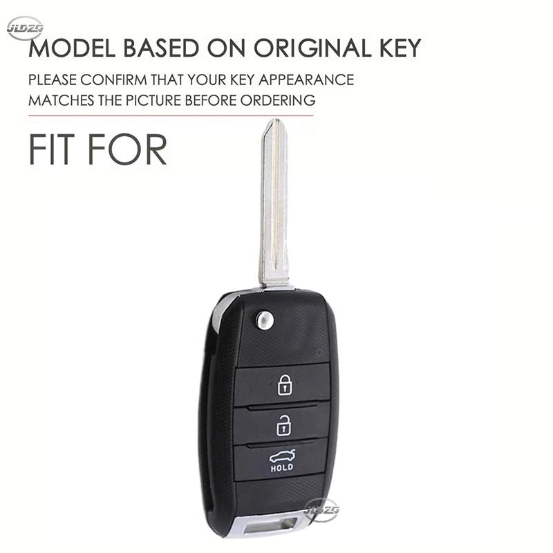 Leather Car Flip Key Case Cover Shell For KIA Rio 3 K2 Ceed Cerato K3 K5 Sorento Sportage Soul K4 Picanto Optima Forte Stinger