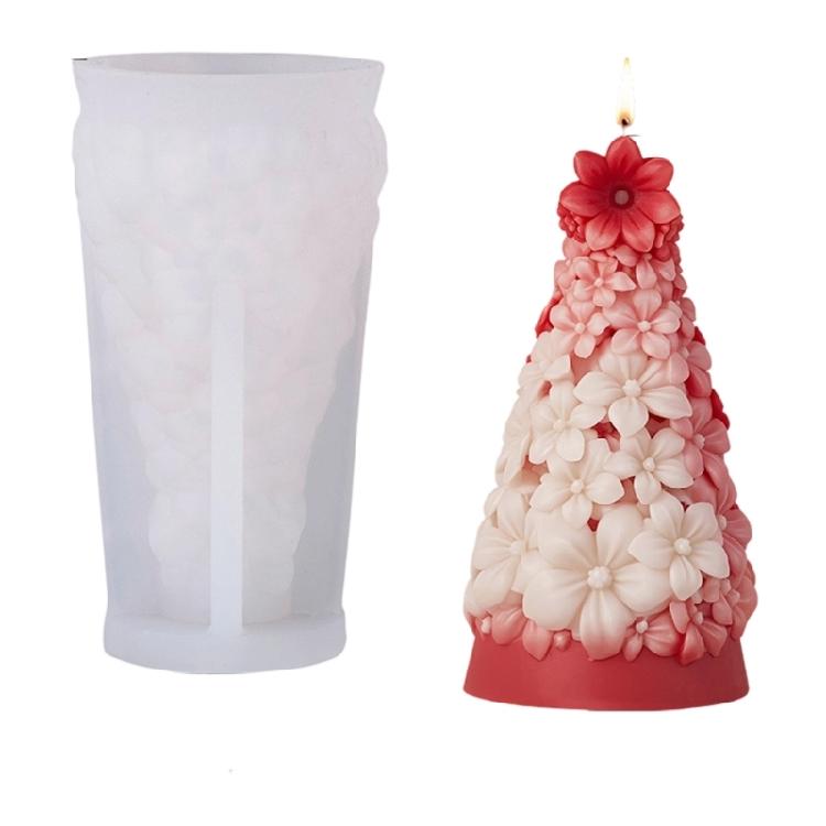 Christmas Tree Candle Molds Silicone Mould Plasters Molds Casting Molds Ornament Molds Epoxy Resin Molds