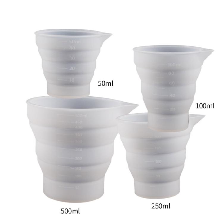 Flexible Liquid Measurer Container Mold Silicone Measuring Cup Molds Non-stick