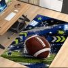 American football Printed Carpet, for Office Chair Living Room Bedroom Kitchen Room Decor Gifts.
