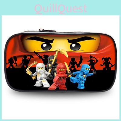 Cartoon Kids Ninjago Pencil Case With Lightweight Nylon Material For Daily Use