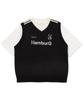 WEGO Knit Vest Ensemble with Game Size Summer Clothes Men's 2-Piece Logo, M, Black,