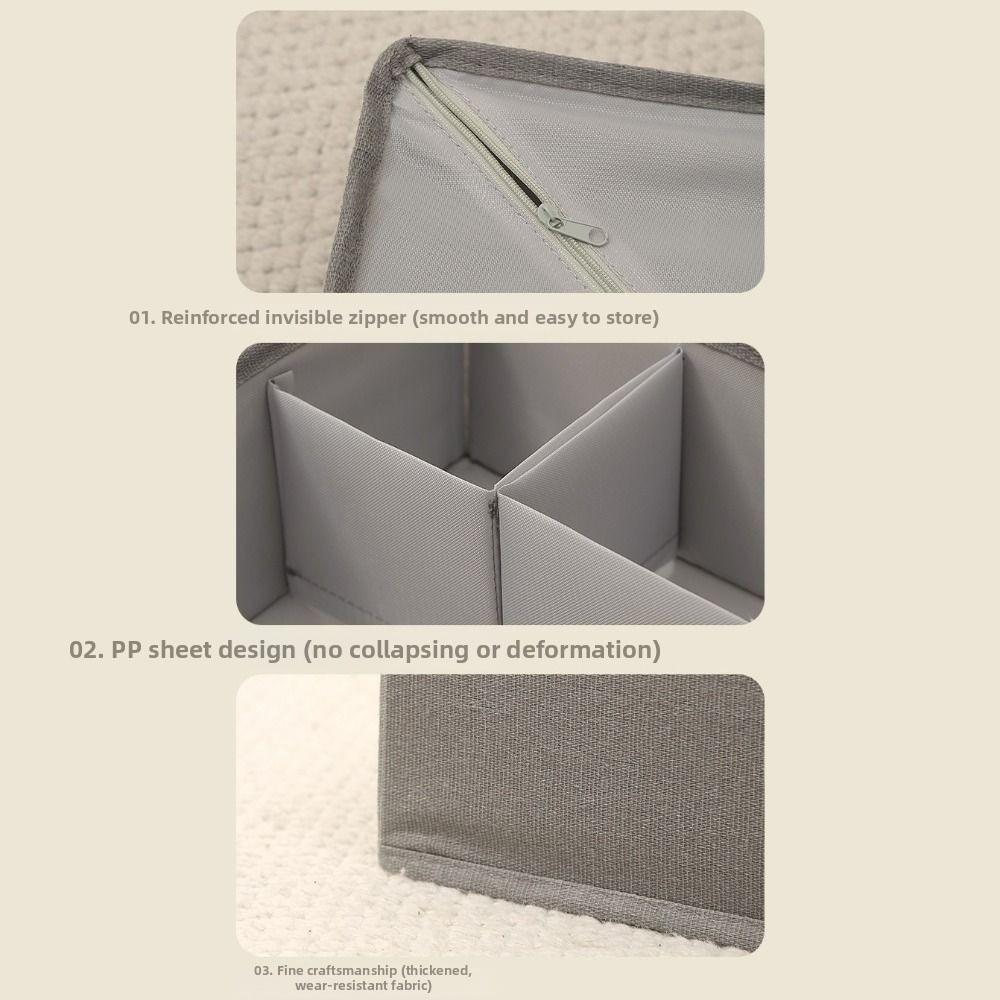 7 Grid Bra Storage Case Dustproof Wardrobe Socks Organizer Durable Closet Underwear Bin  Bedroom