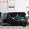 Plastic Is The Real Killer Funny Shark Ultra-Soft Blanket Quilt Winter Sofa Cover Bed Covers