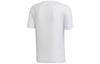 Adidas T Shirts Men's White Crew Neck Moderate Straight Fit DQ1847