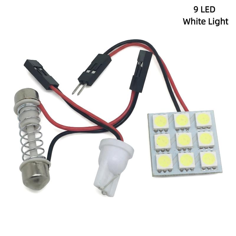 T10 5050 LED Car Panel Dome Light Bulb White Interior Reading Lamp Universal Energy Saving Cabin Lighting