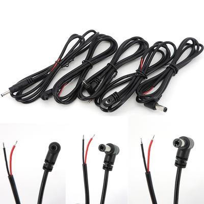 Cabo de alimentação CC de 1 m 4,0 x 1,7 3,5 x 1,35 mm 5,5 x 2,1 mm 2,5 mm Cabo CC 22AWG Cabo de extensão Conector macho fêmea para câmera CCTV