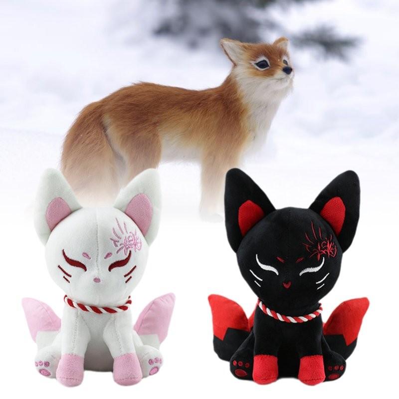Adorable Plush Fox Toy Cute Cartoon Animal Stuffed Doll With Soft Pp Cotton Filling