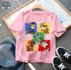 Paw Patrol Chase Boys T Shirt Puppy Dog Happy Birthday Numbers Children Girls T-shirts Summer Tops Clothes Kids Party Gift New