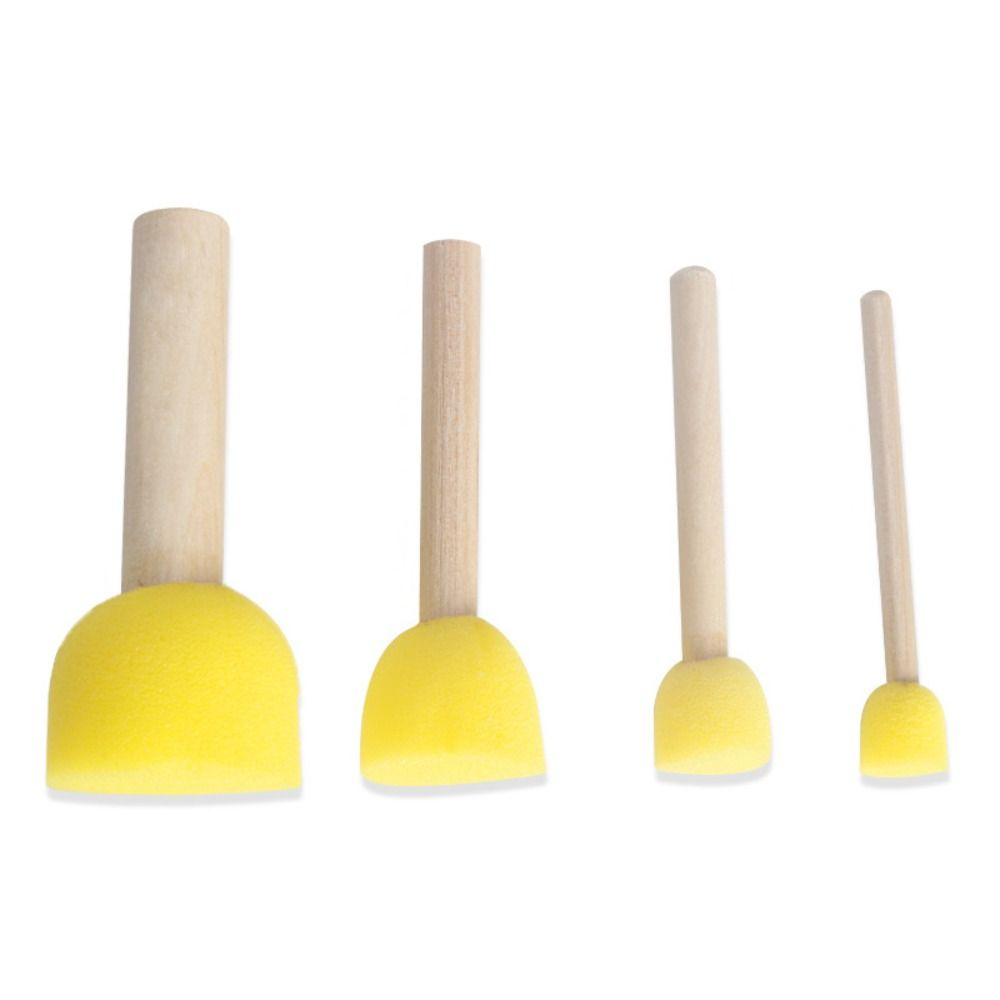 Mushroom Stick DIY Sponge Stamp Brush Sponge Brush Sponge Stamp Brush Kits   Kindergarten