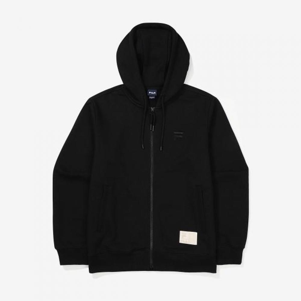 Fila Hooded Cotton Blend Training Jacket Fs2ftf3101x blacks/95