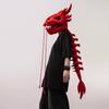 Chinese Loong Skeleton Headgear 3D Dragon Bone Head Costume Prop Halloween Cosplay Party Stage Performance Plush Head