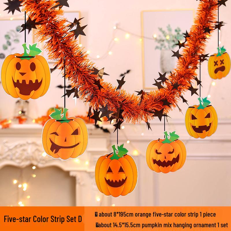 

Halloween Haunted House Indoor Decorations: Hanging Ornaments for Spooky Walls and Doors
