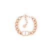 Metal, Rhinestone Bracelets Women's Rose Gold B1630MTGCY-D12P