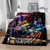 Mobile Legends Bang Bang Cartoon Printed Blankets Fashion Warm Flange Blanket Home Travel Blanket Bed Linings Birthday Gift