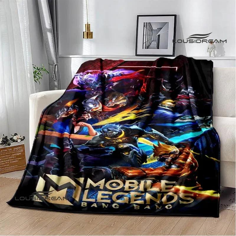 Mobile Legends Bang Bang Cartoon Printed Blankets Fashion Warm Flange Blanket Home Travel Blanket Bed Linings Birthday Gift