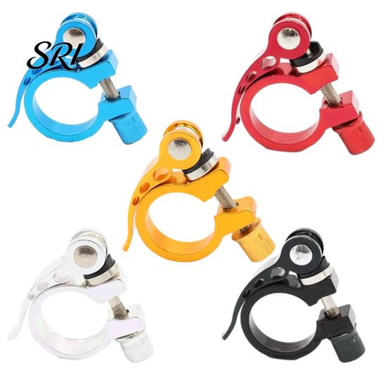 Folding Bike Seatpost Clamp Seat Post Lightweight Quick Release Aluminum Alloy 25.4 Anti-rust 31.8 28.6 34.9 Universal Mountain Road Bicycle Collar