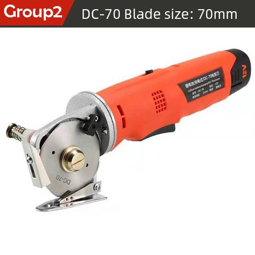 

Rechargeable Electric Round Knife Cutting Machine Clothing Fabric Electric Scissors Leather Fabric Paper Cutting Machine EU
