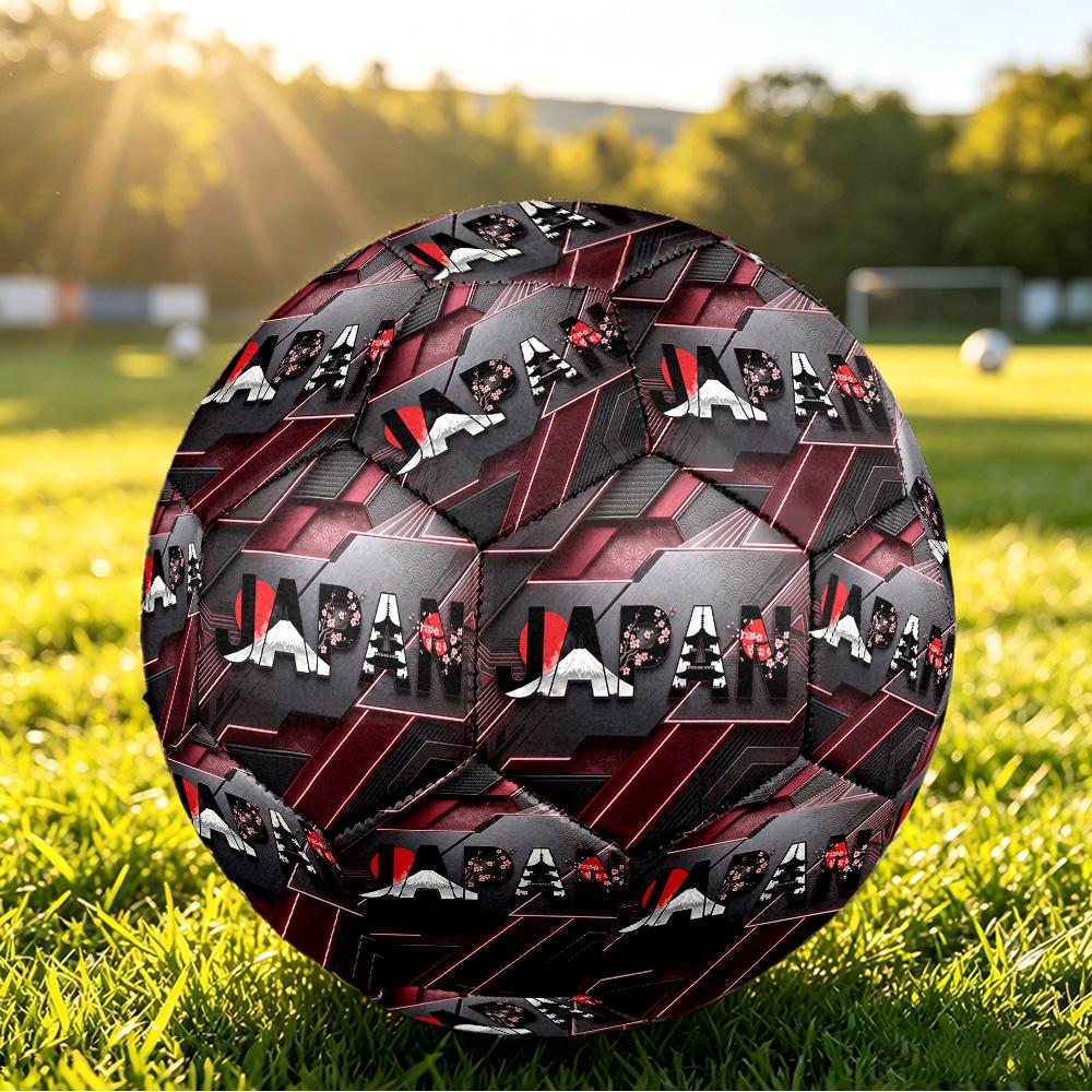 Japan Football Printed Size 5 Soccer Ball Wear Resistant Standard Adult Training Football Fan Gift for Indoor Outdoor Match Sports