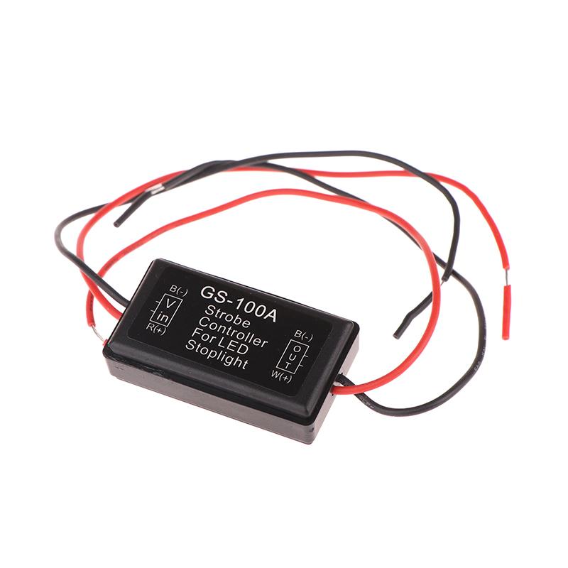 Gs-100A Brake Lights Strobe Controller Led Tail Light Controller Box With Fast Slow Flash Safety Warn Alert Controller For Car