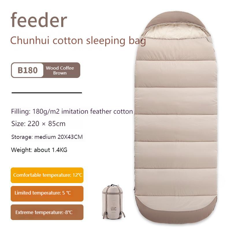 

Кемпинговый спальный мешок из хлопка для взрослых, утепленный, устойчивый к холоду, для осени и зимы, для палатки, спальный мешок