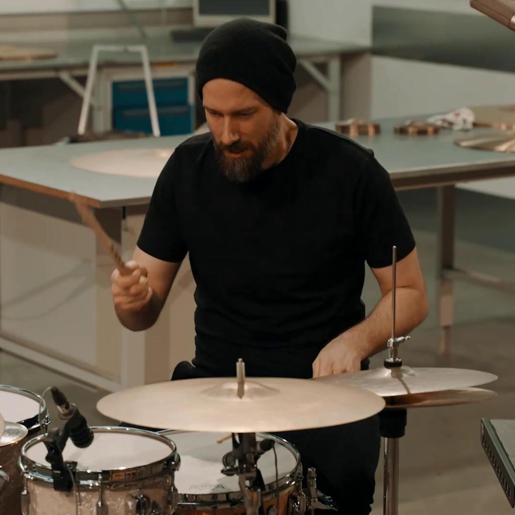 Meinl Becken Byzance Vintage Serie Benny Greb Signature 14" Sand Hat Hi-Hat Becken Paar B14SAH