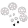 RC Motor Pinion Gear Set White Lightweight for Axial SCX24 124 Remote Control Model Vehicle