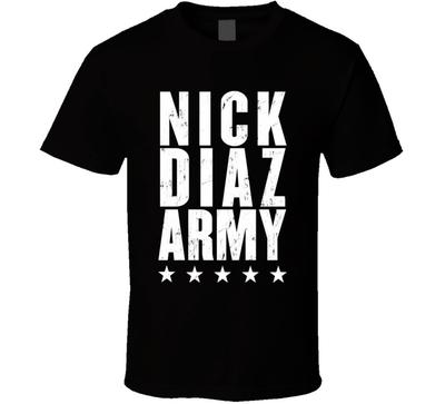 Nick Diaz Army Mma Kämpfer Fan T-Shirt